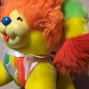 Vintage 1983 Hallmark Cards Rainbow Bride Plush Dog Puppy Brite Retro Stuffed